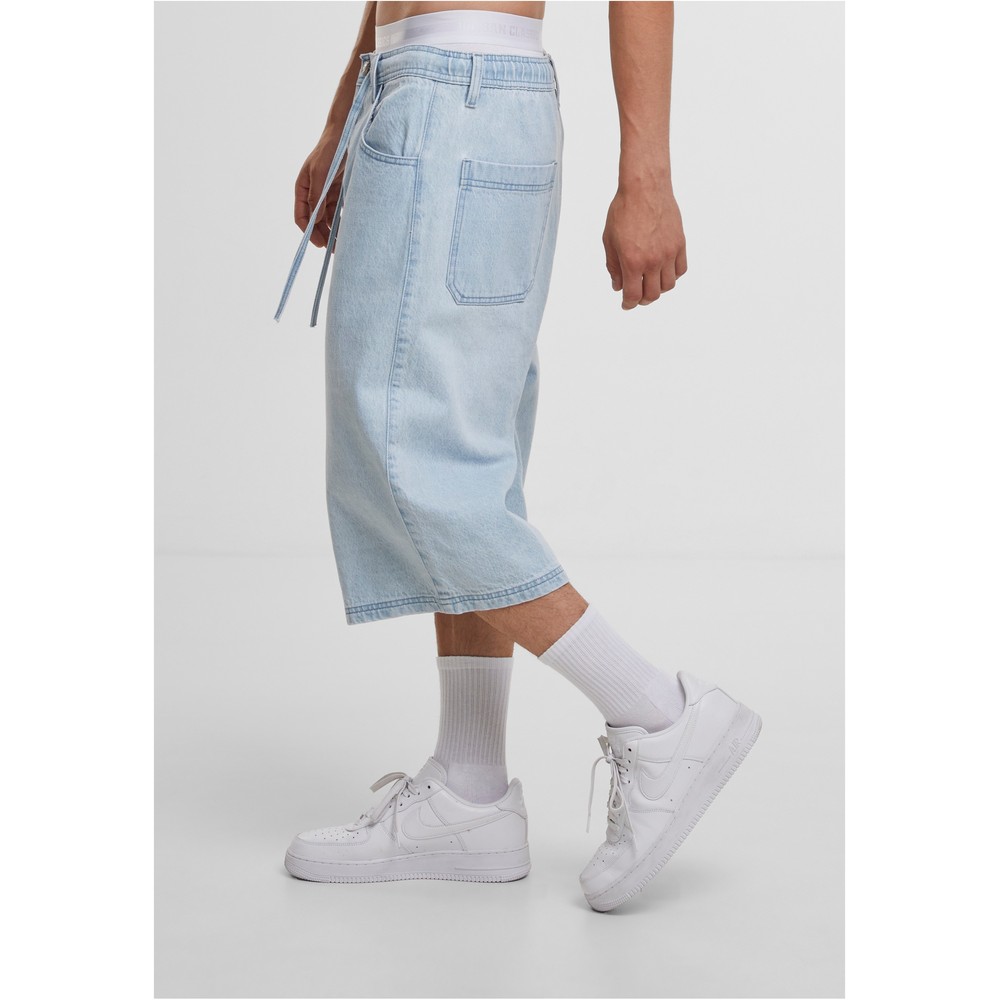 Urban Classics - Skater Shorts With Drawcord 3/4 length trousers - Blue